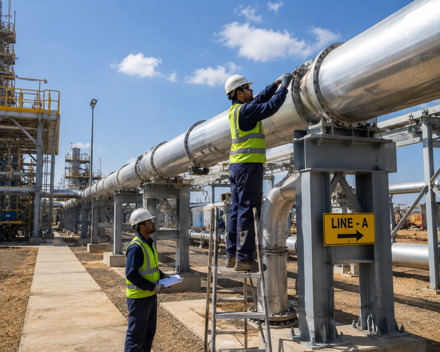 Above Ground Pipeline Installation